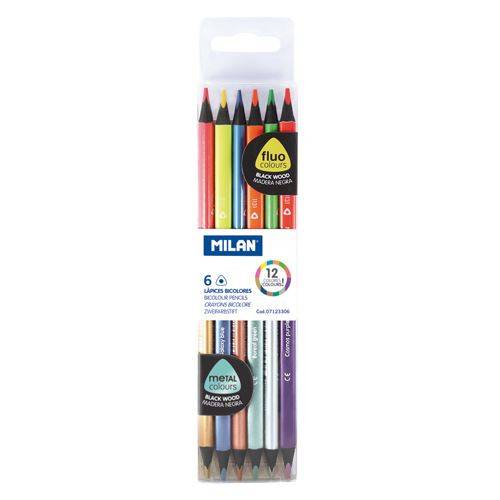 Pastelky Fluo - Metal 6ks