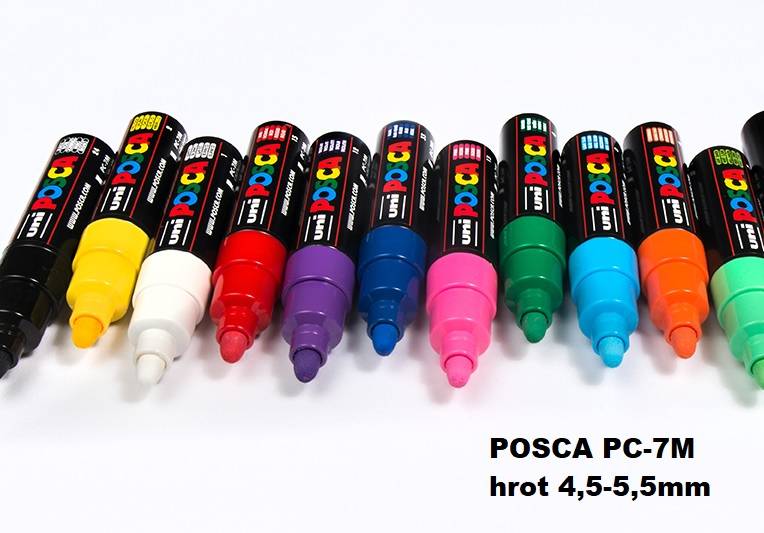 Akrylový fix Posca PC-7M (jednolivě)