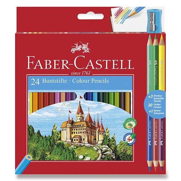 Pastelky Faber-Castell - 24 barev + 6 barev