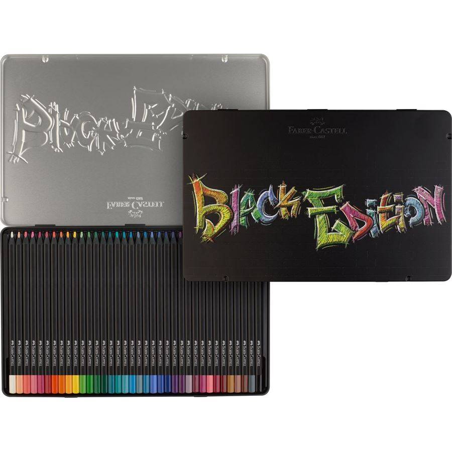 Pastelky Black Edition 36ks v plechu