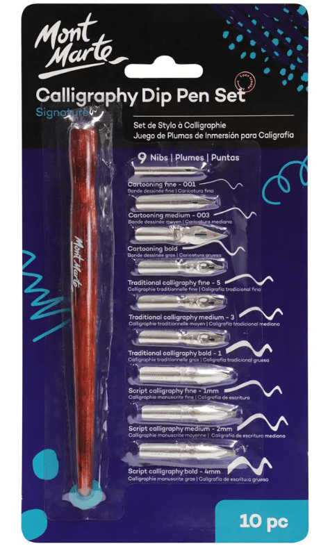 Kaligrafická sada Mont Marte - 10 ks