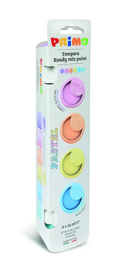 Temperové barvy Primo pastel - 6x25ml